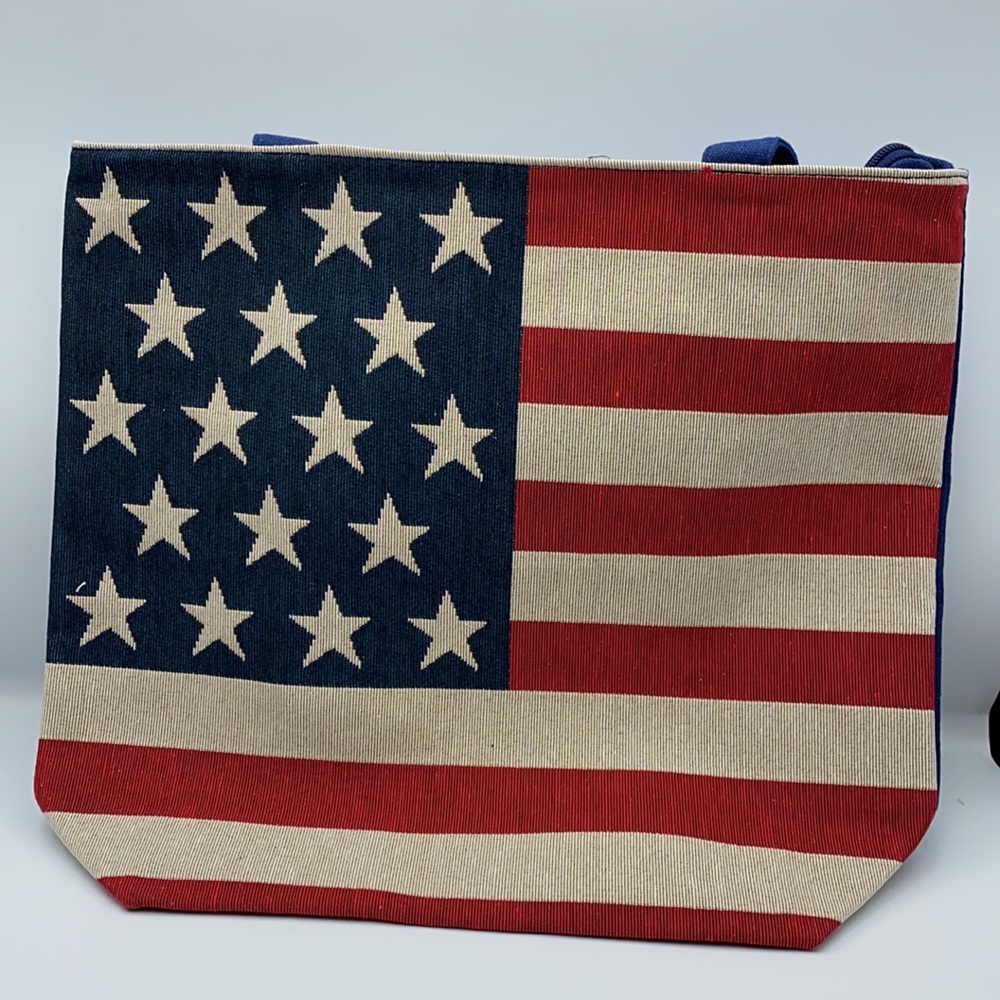 American Flag Beach Tote - Picture 8 of 17